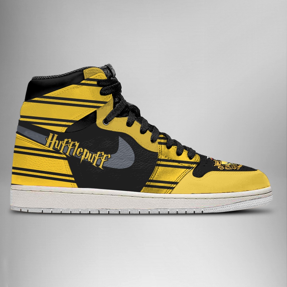 JWFancy Hufflepuff Harry Potter AJ1 High Sneakers Shoes For Men And Women