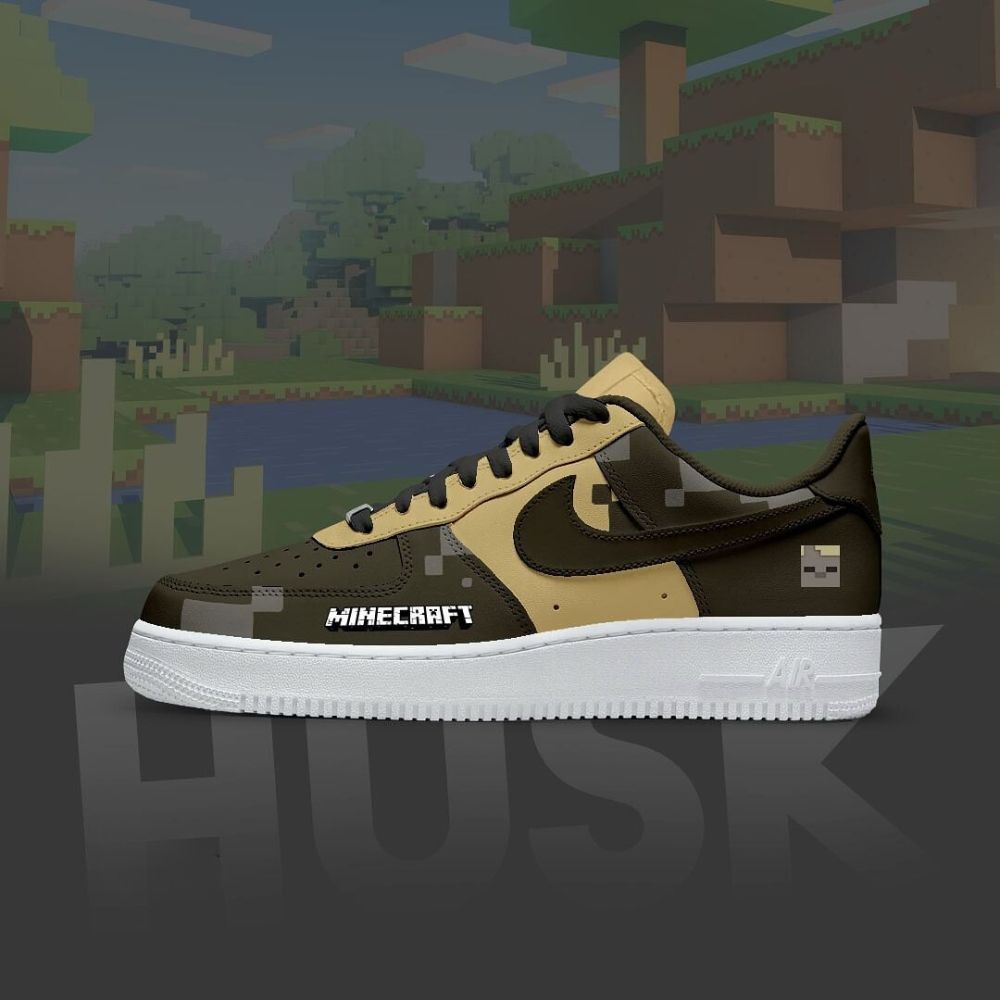 JWFancy Husk Minecraft Air Low-Top Sneakers Shoes For Men And Women