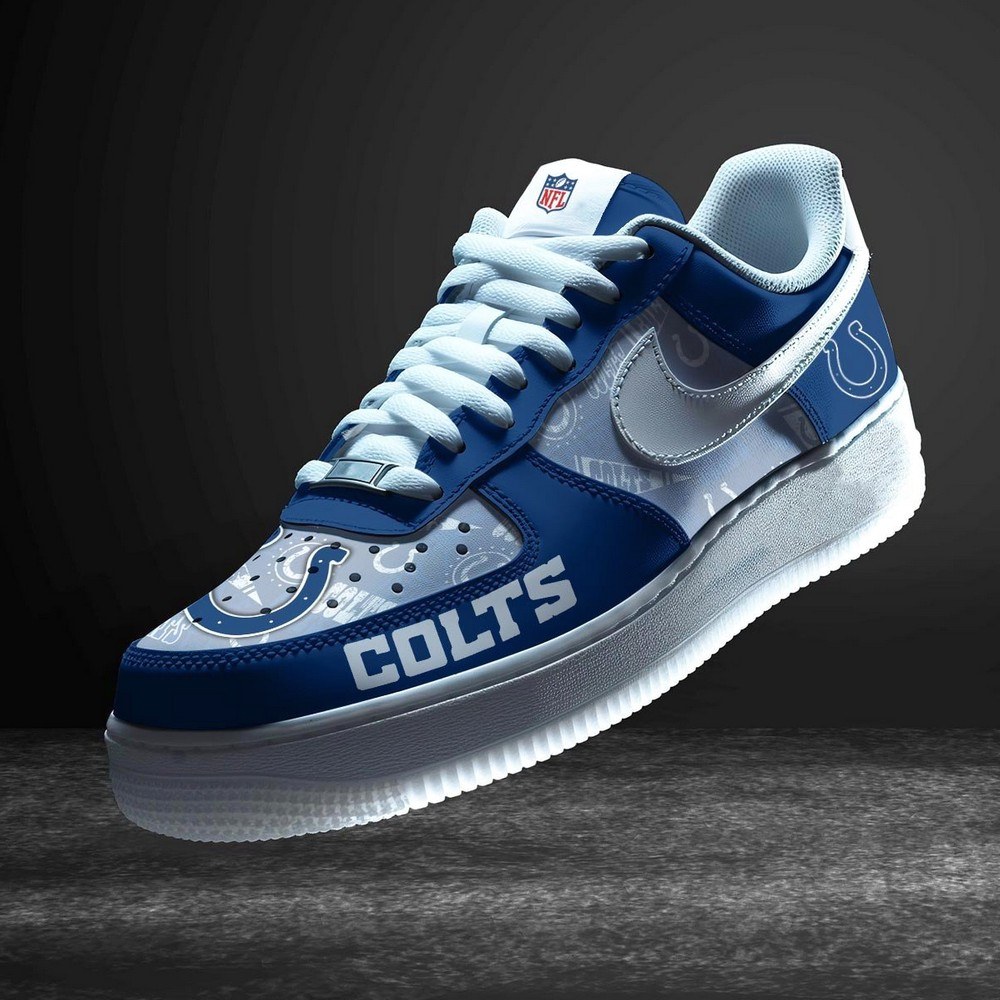 JWFancy Indianapolis Colts Version 10 Air Low-Top Sneakers Shoes For Men And Women