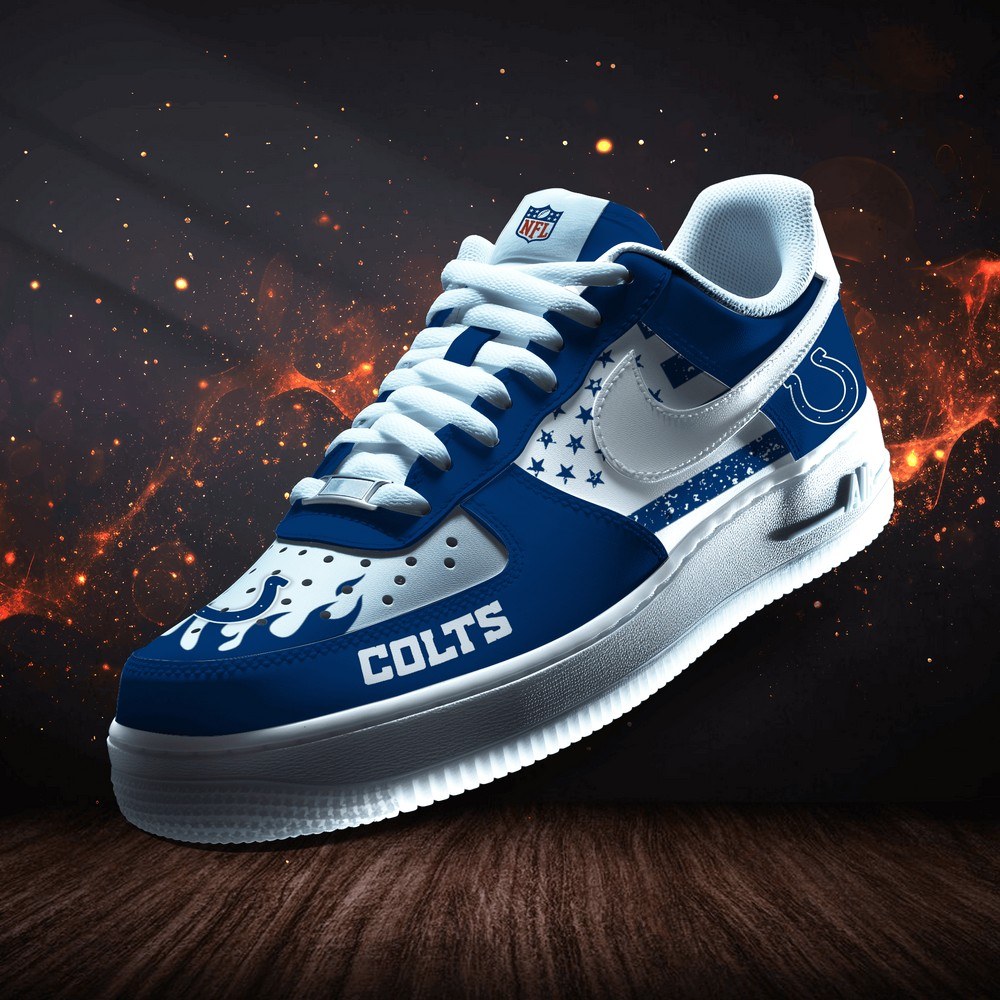 JWFancy Indianapolis Colts Version 9 Air Low-Top Sneakers Shoes For Men And Women