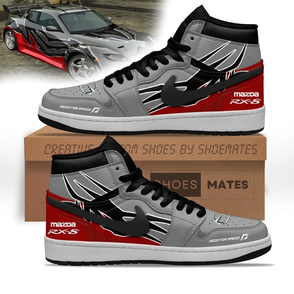 JWFancy Izzy Mazda RX-8 AJ1 High Sneakers Shoes For Men And Women