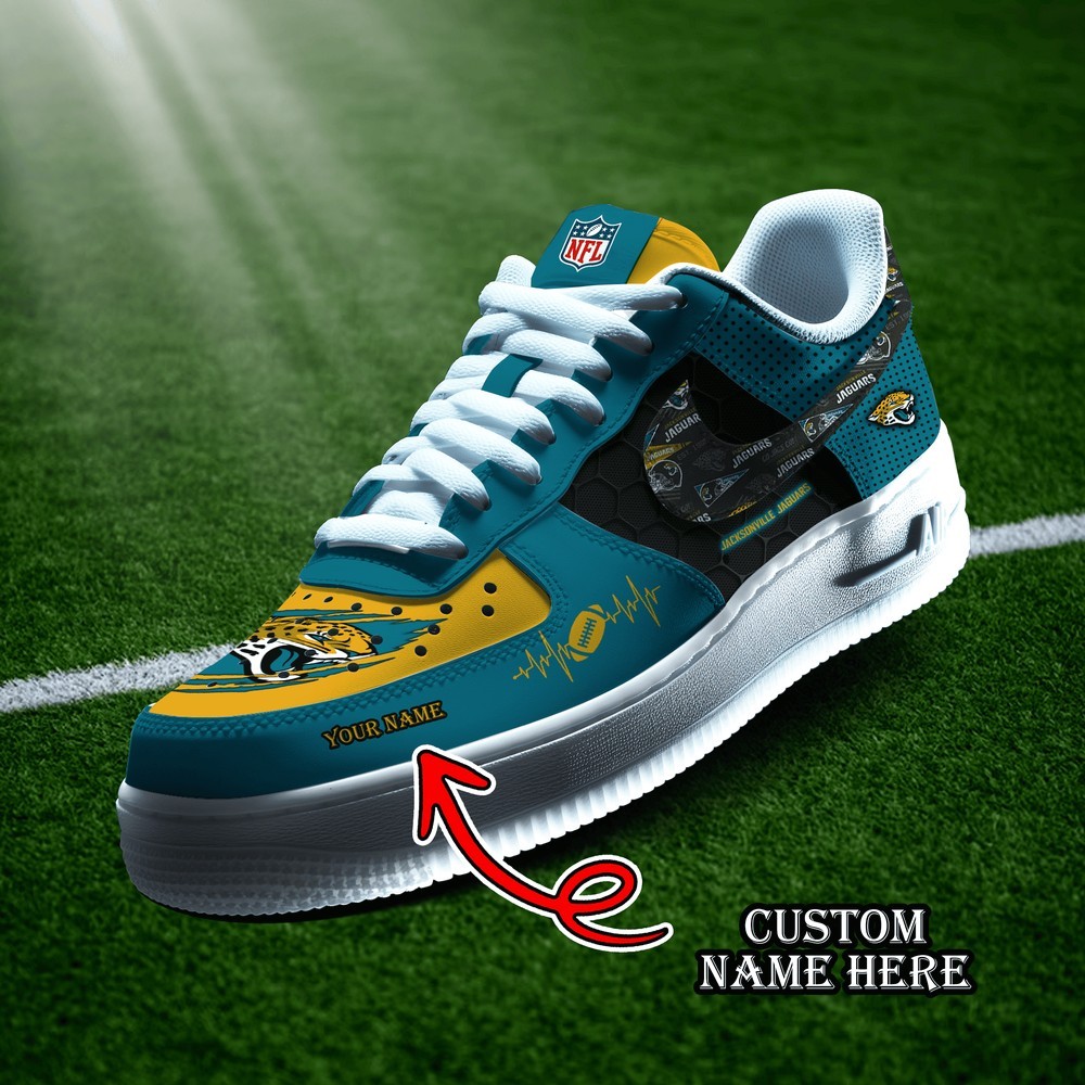 JWFancy Jacksonville Jaguars Version 6 Air Low-Top Sneakers Shoes For Men And Women
