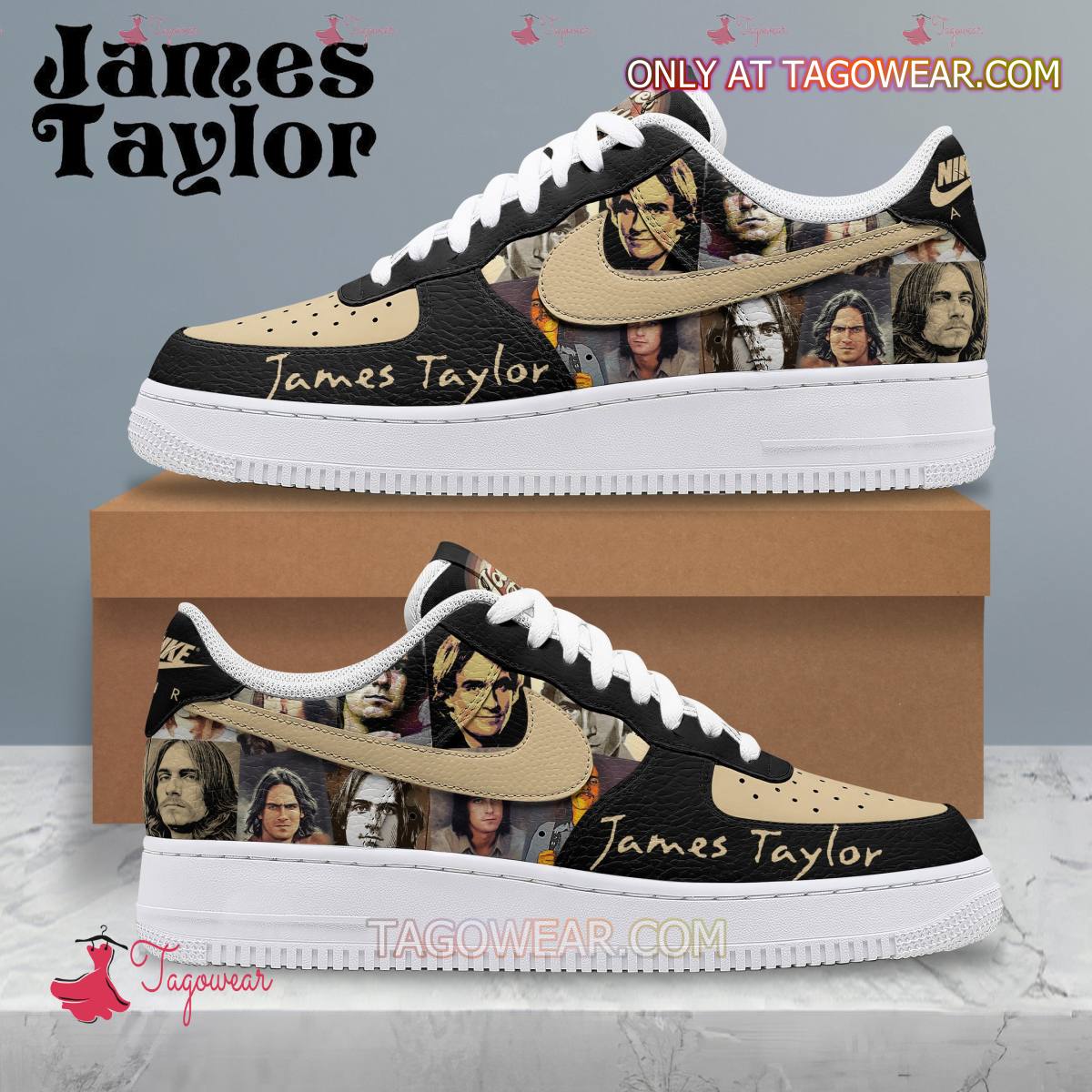 JWFancy James Taylor Air Low-Top Sneakers Shoes For Men And Women