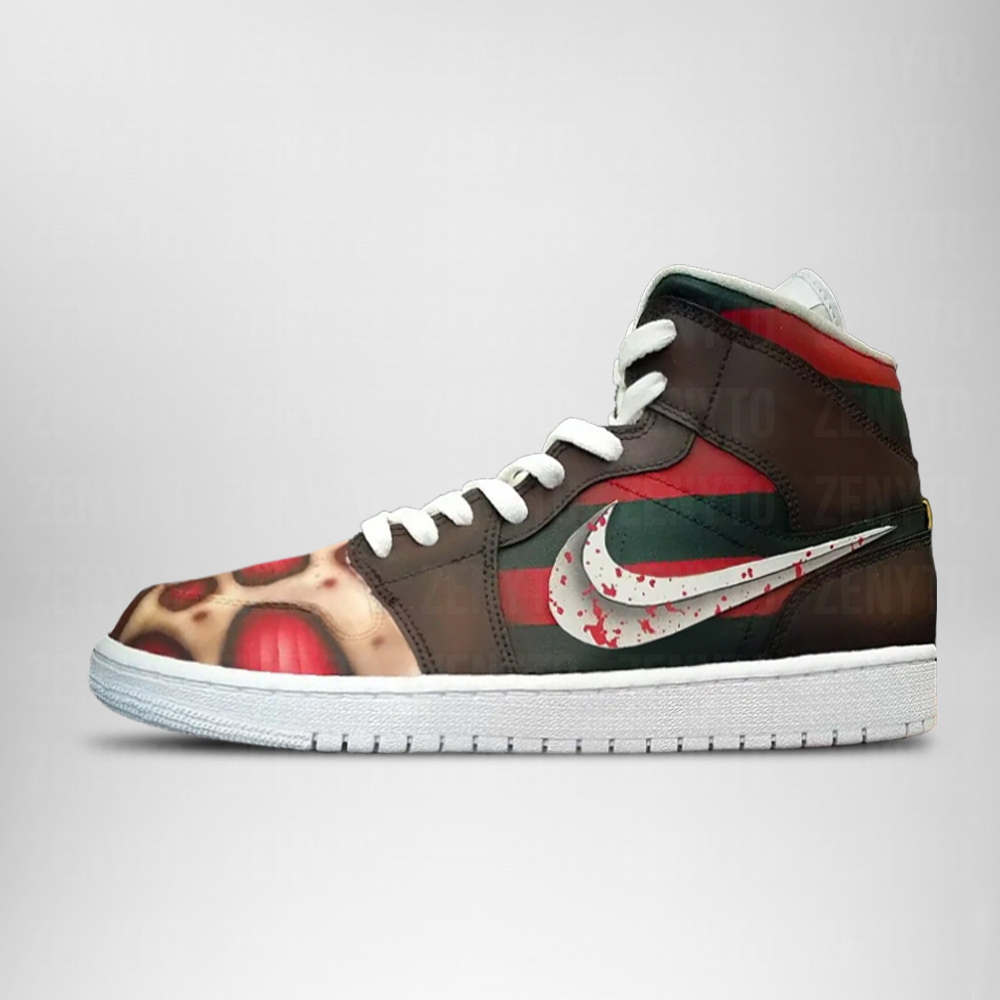 JWFancy Jason Voorhees Halloween AJ1 High Sneakers Shoes For Men And Women
