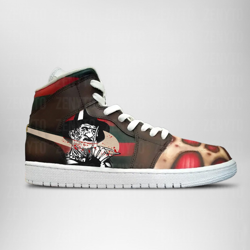 JWFancy Jason Voorhees Halloween V4 AJ1 High Sneakers Shoes For Men And Women