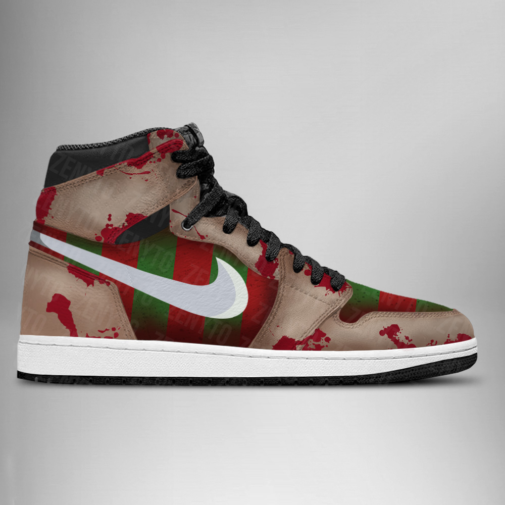 JWFancy Jason Voorhees Halloween V5 AJ1 High Sneakers Shoes For Men And Women