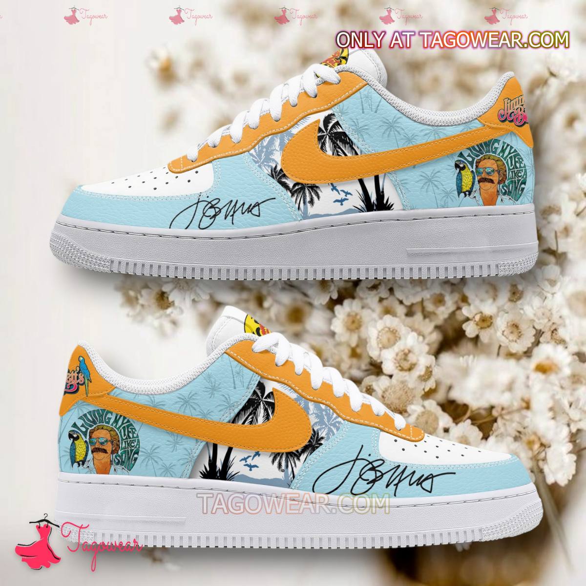 JWFancy Jimmy Buffett Air Low-Top Sneakers Shoes For Men And Women