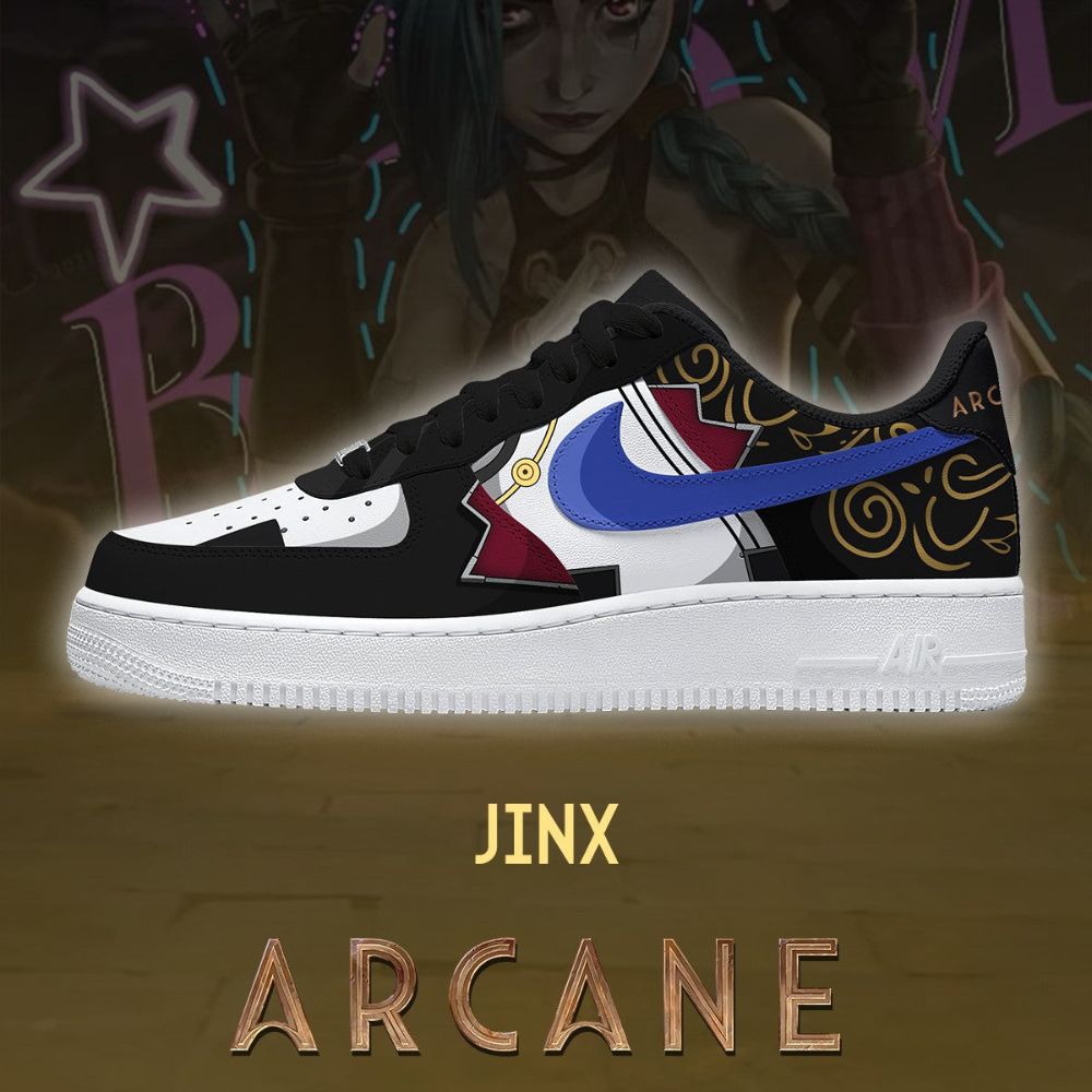JWFancy Jinx Version 2 Arcane Air Low-Top Sneakers Shoes For Men And Women