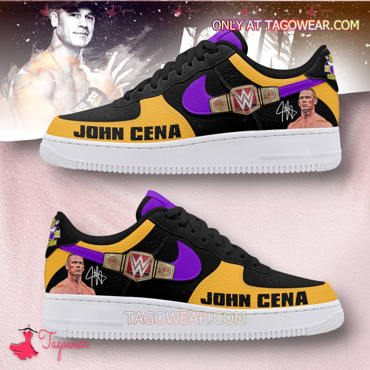 JWFancy John Cena Air Low-Top Sneakers Shoes For Men And Women