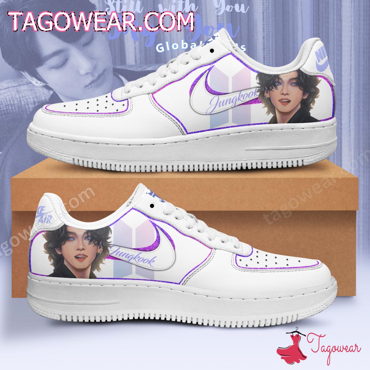 JWFancy Jungkook Bts Air Low-Top Sneakers Shoes For Men And Women