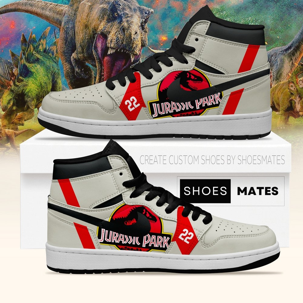 JWFancy Jurassic Park AJ1 High Sneakers Shoes For Men And Women