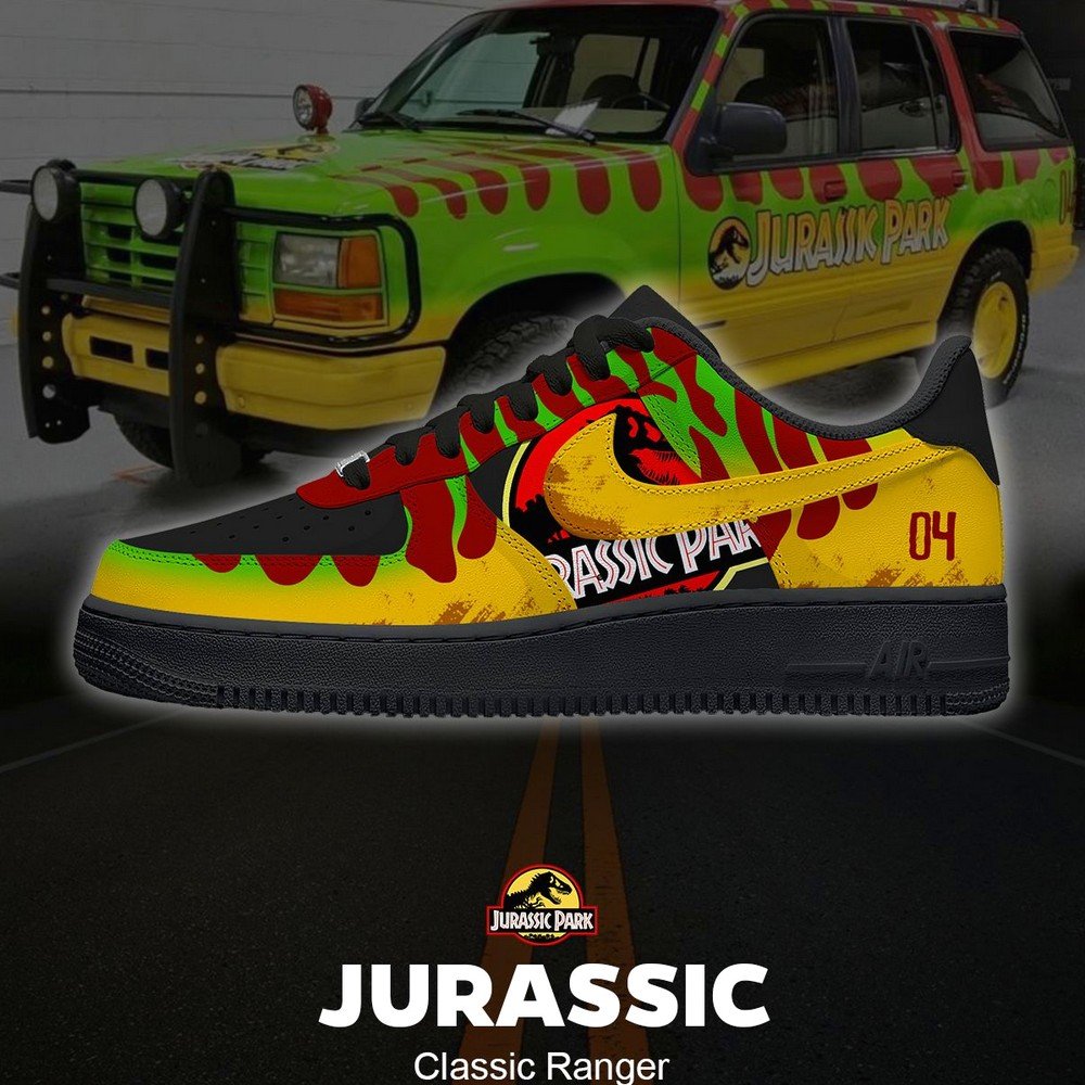 JWFancy Jurassic Park Classic Air Low-Top Sneakers Shoes For Men And Women