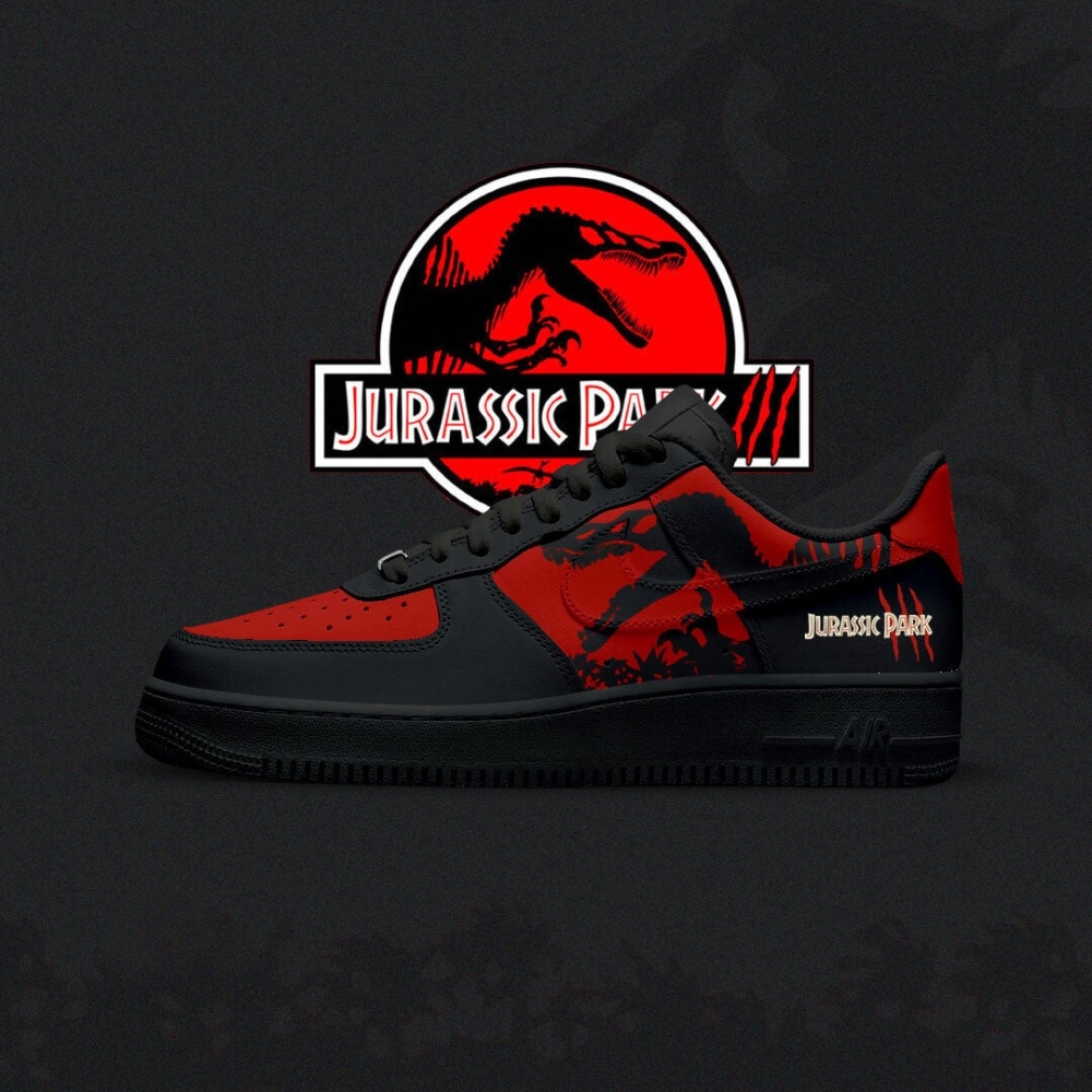 JWFancy Jurrasic Jurrasic Park Air Low-Top Sneakers Shoes For Men And Women