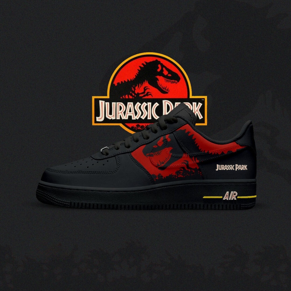 JWFancy Jurrasic Jurrasic Park Air Low-Top Sneakers Shoes For Men And Women