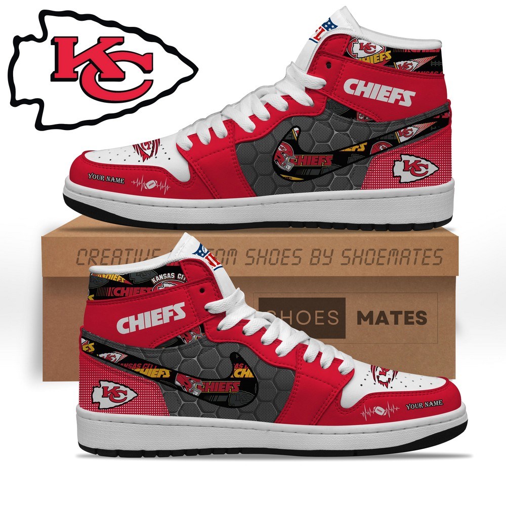 JWFancy Kansas City Chiefs AJ1 High Sneakers Shoes For Men And Women