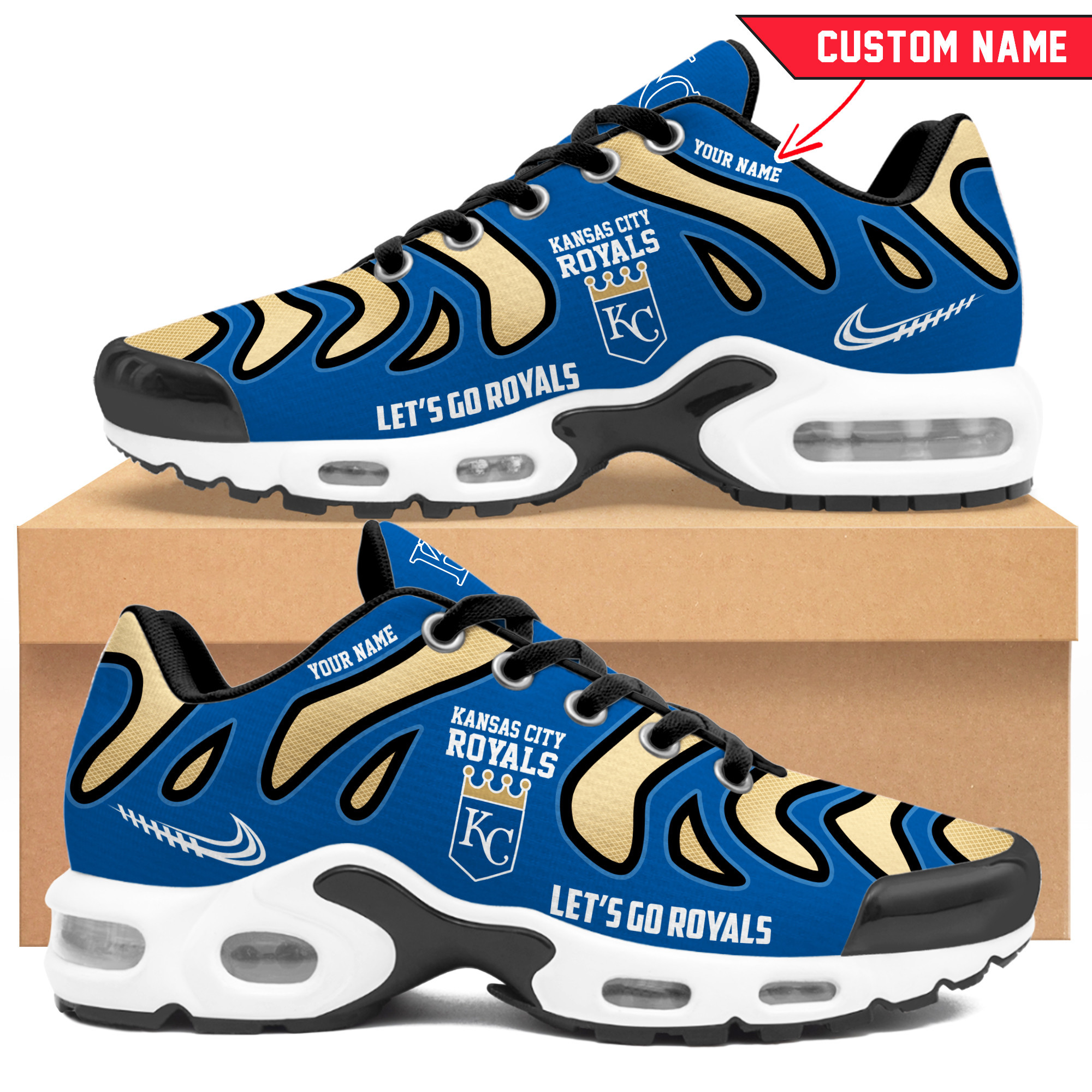 JWFancy Kansas City Royals TN Shoes Sneakers For Men And Women