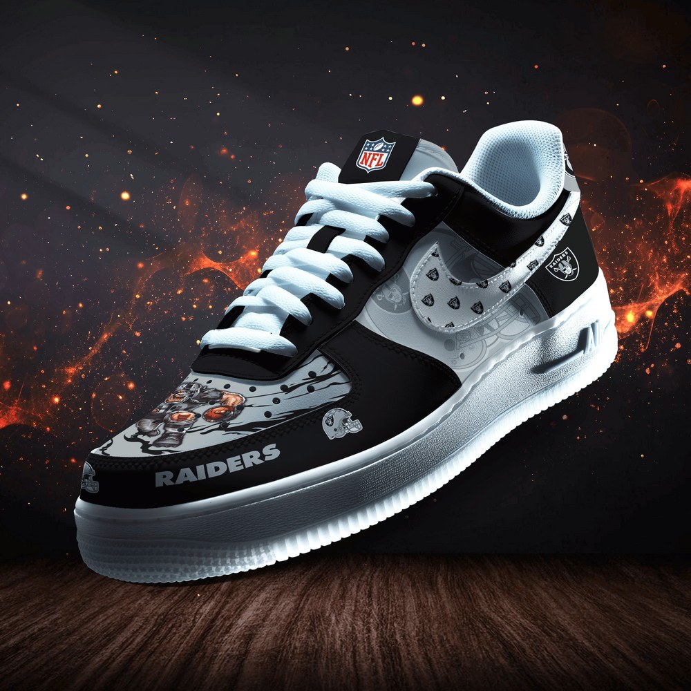 JWFancy Las Vegas Raiders  Version 3 Air Low-Top Sneakers Shoes For Men And Women