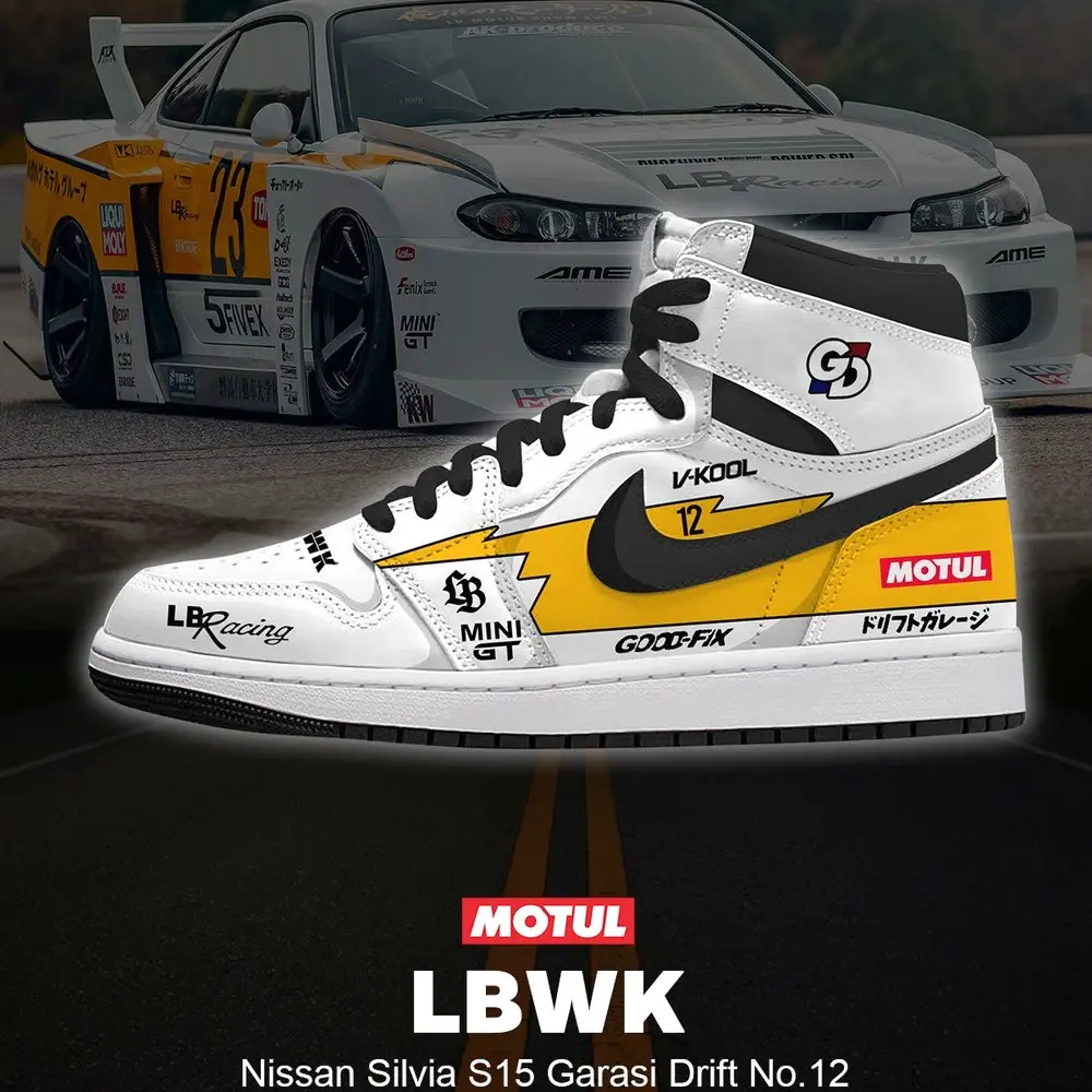 JWFancy LBWK S15 Garasi Drift No.12 AJ1 High Sneakers Shoes For Men And Women