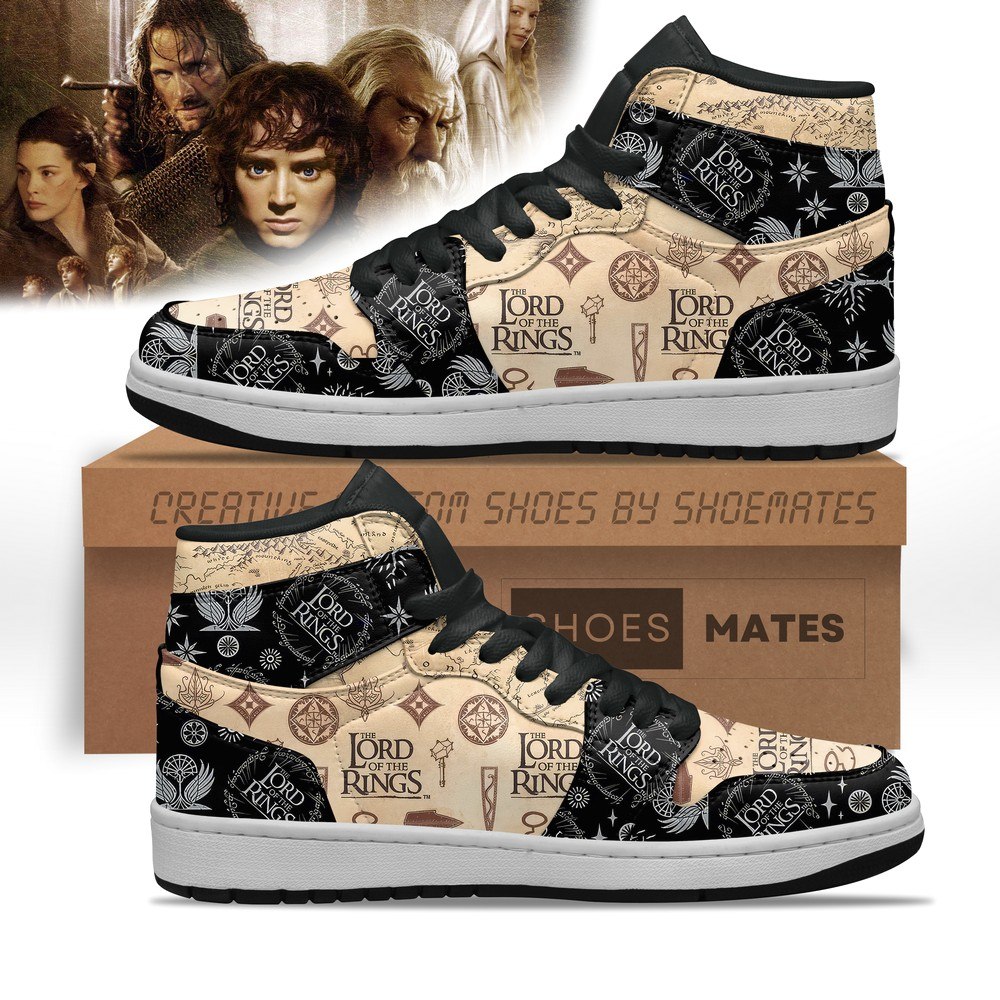 JWFancy Lord of the Rings V2 AJ1 High Sneakers Shoes For Men And Women