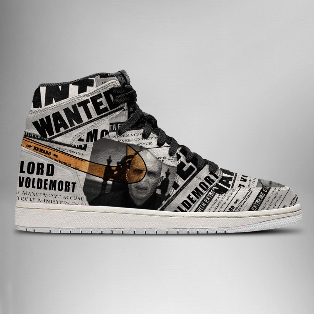 JWFancy Lord Voldemort Wanted AJ1 High Sneakers Shoes For Men And Women