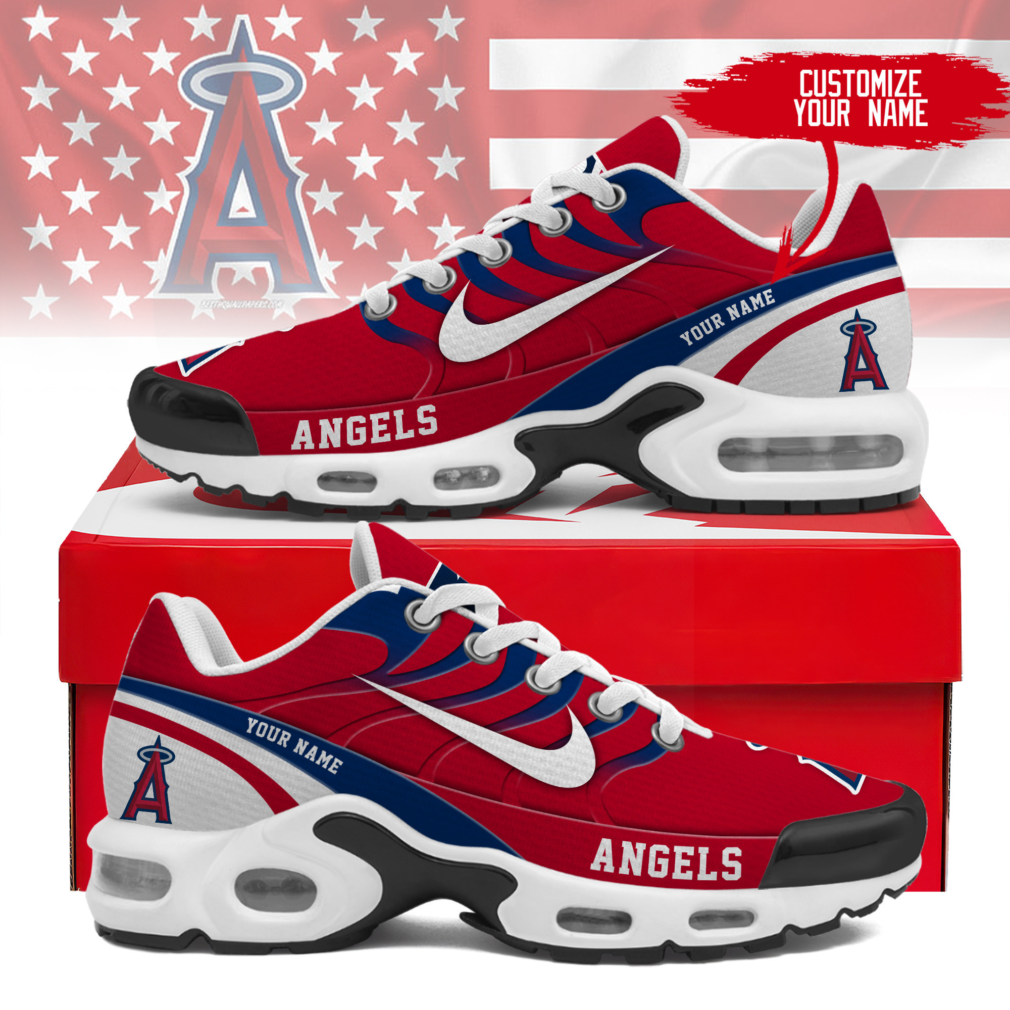 JWFancy Los Angeles Angels TN Shoes Sneakers For Men And Women