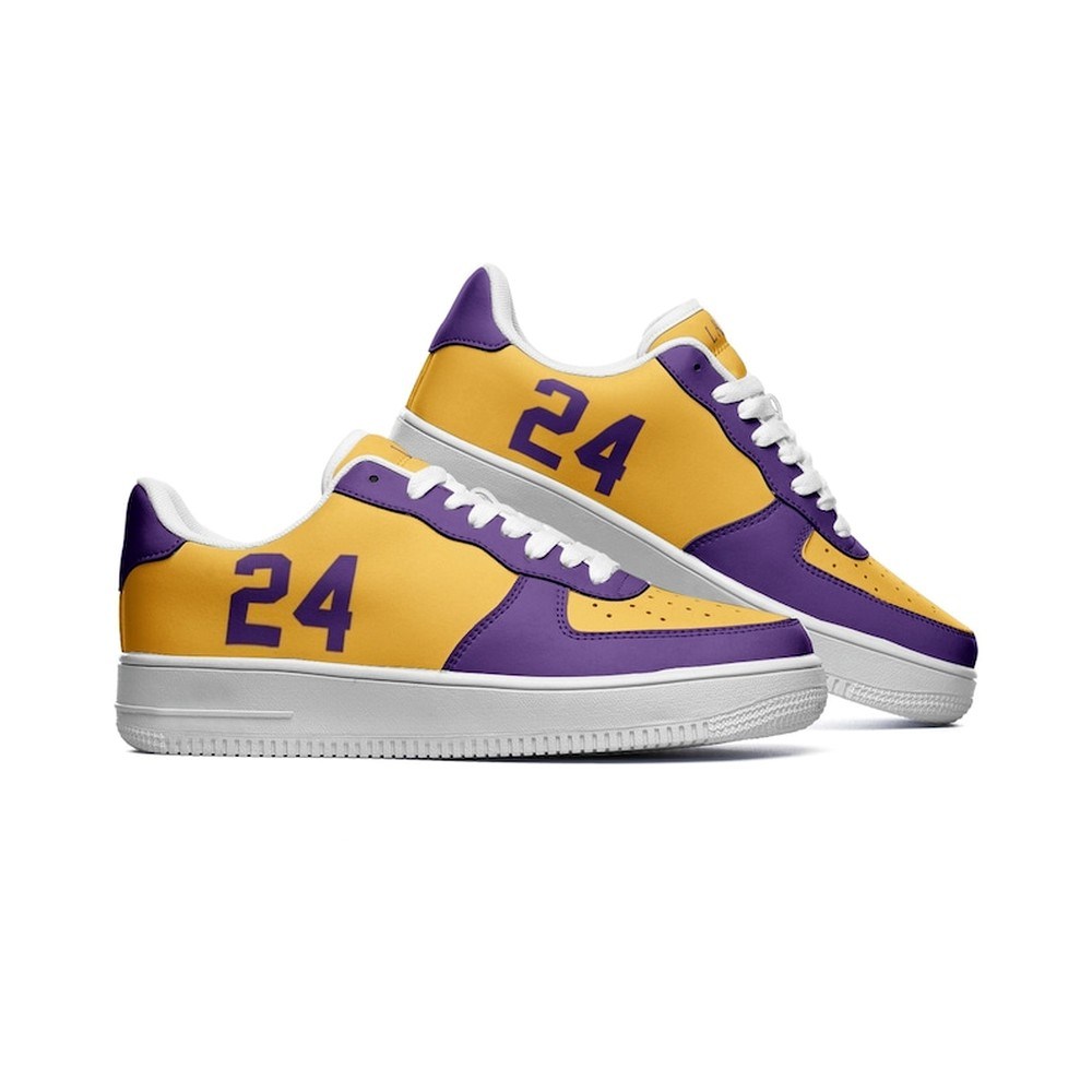 JWFancy Los Angeles Lakers Air Low-Top Sneakers Shoes For Men And Women