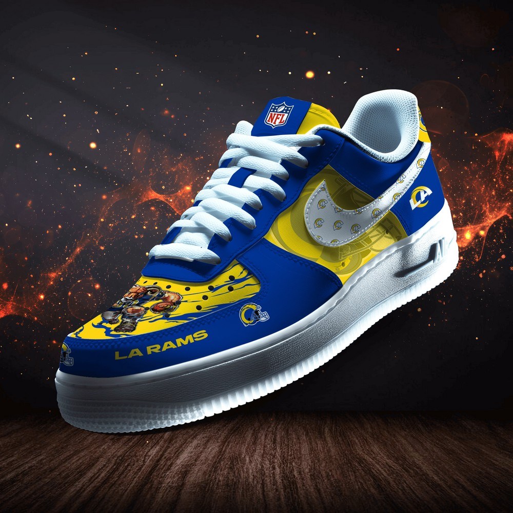 JWFancy Los Angeles Rams Version 2 Air Low-Top Sneakers Shoes For Men And Women