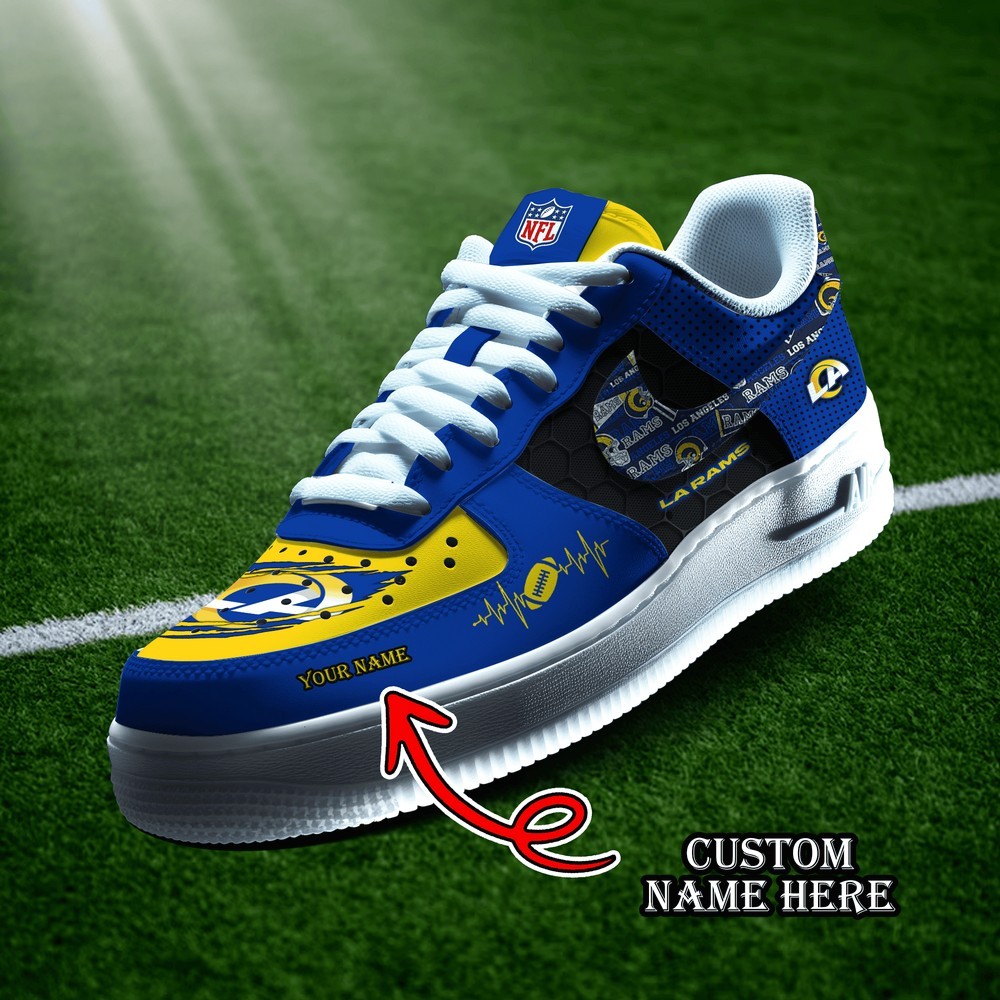 JWFancy Los Angeles Rams Version 6 Air Low-Top Sneakers Shoes For Men And Women