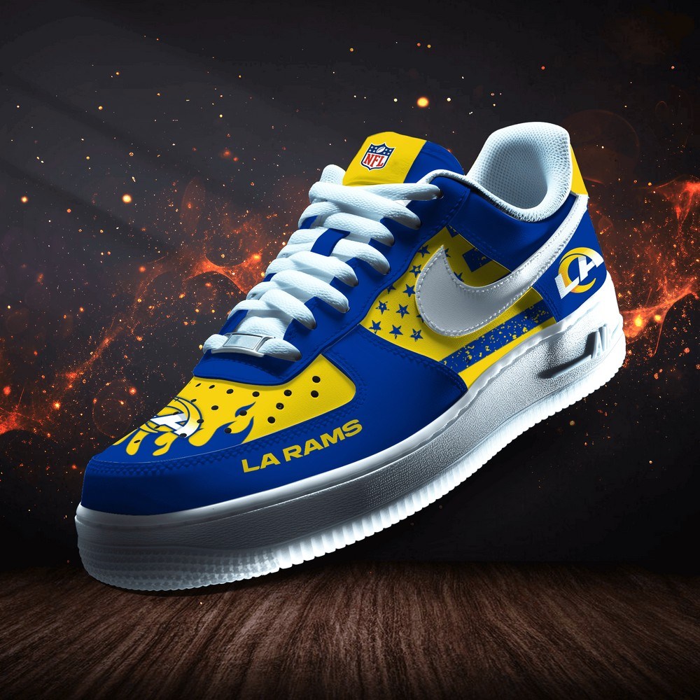 JWFancy Los Angeles Rams Version 8 Air Low-Top Sneakers Shoes For Men And Women