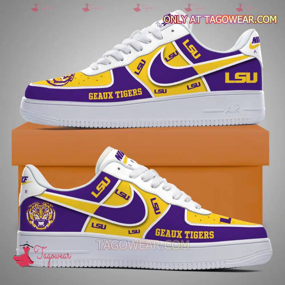 JWFancy Lsu Tiger Air Low-Top Sneakers Shoes For Men And Women