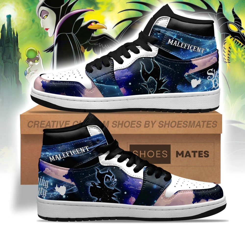 JWFancy Maleficent AJ1 High Sneakers Shoes For Men And Women