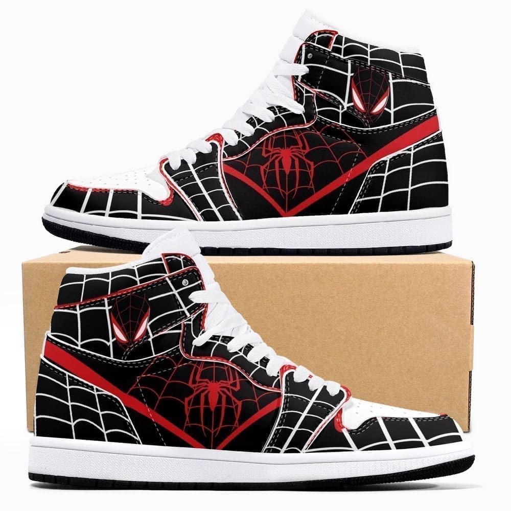 JWFancy Marvel Spiderman AJ1 High Sneakers Shoes For Men And Women