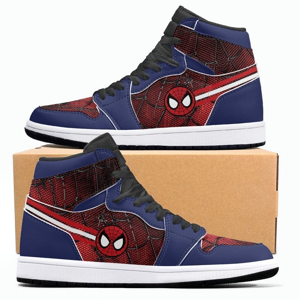 JWFancy Marvel Spiderman AJ1 High Sneakers Shoes For Men And Women