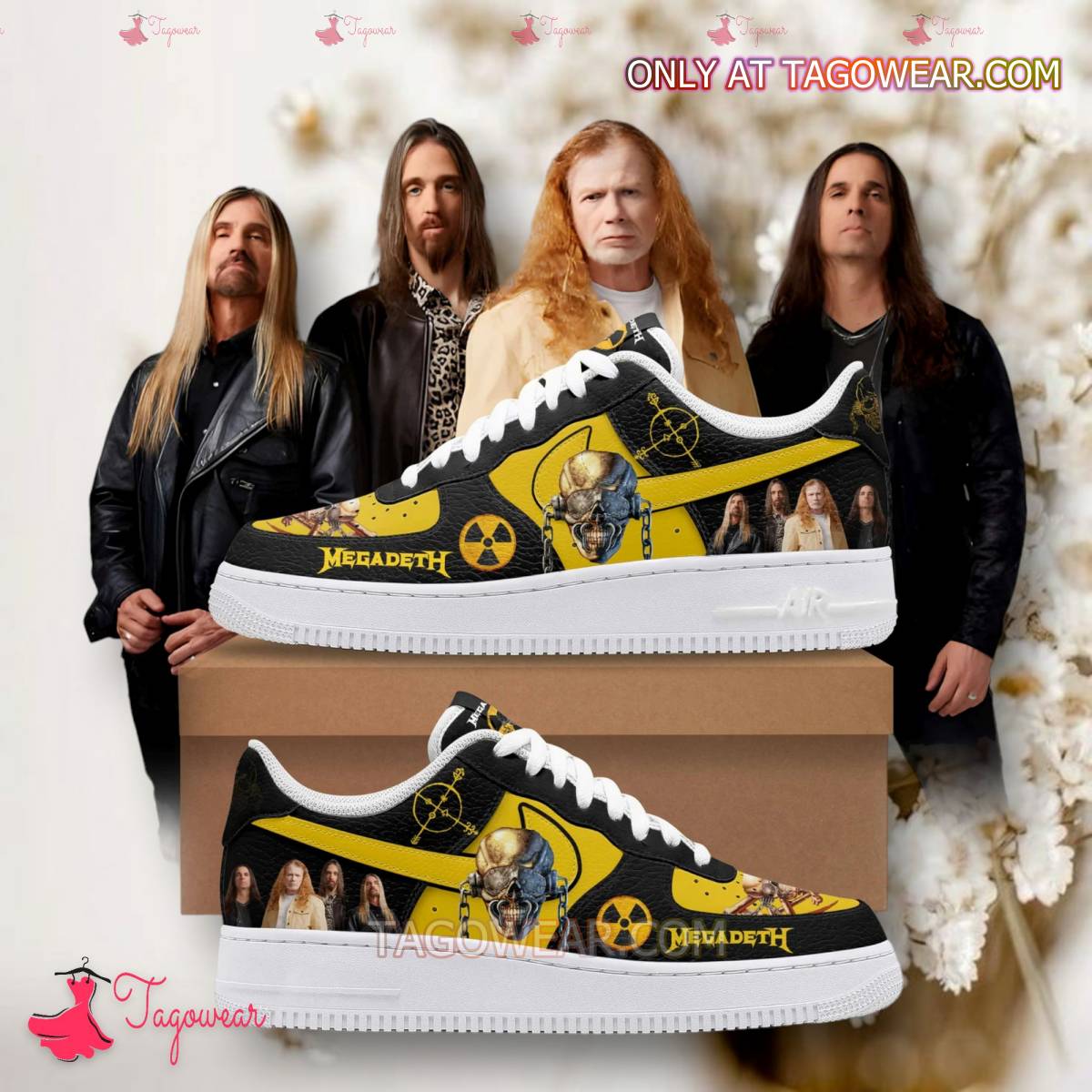 JWFancy Megadeth Air Low-Top Sneakers Shoes For Men And Women