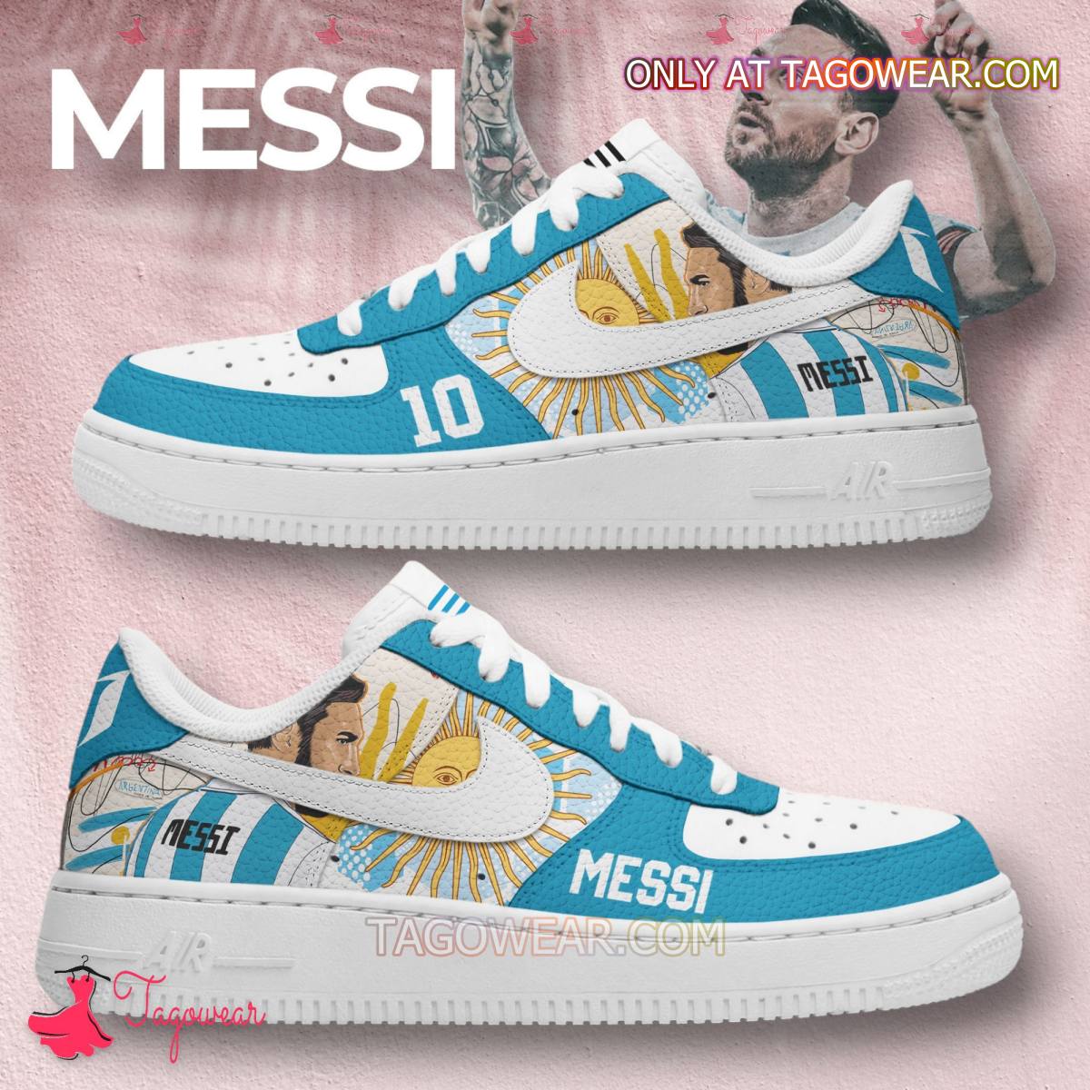 JWFancy Messi Air Low-Top Sneakers Shoes For Men And Women