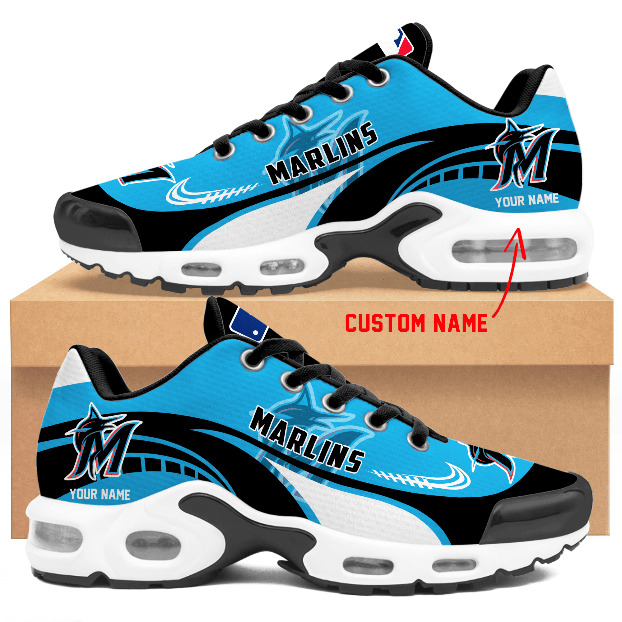 JWFancy Miami Marlins TN Shoes Sneakers For Men And Women