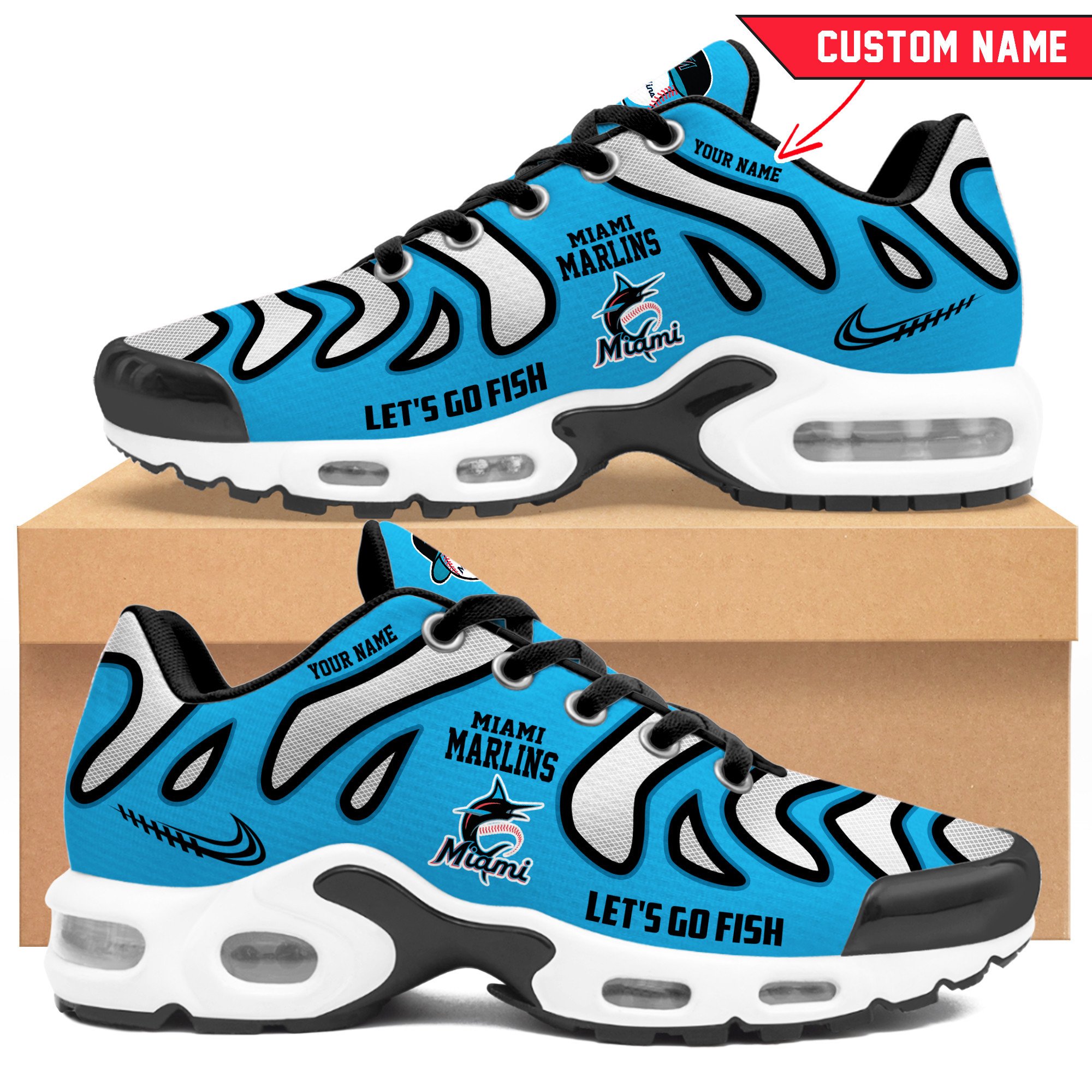 JWFancy Miami Marlins TN Shoes Sneakers For Men And Women
