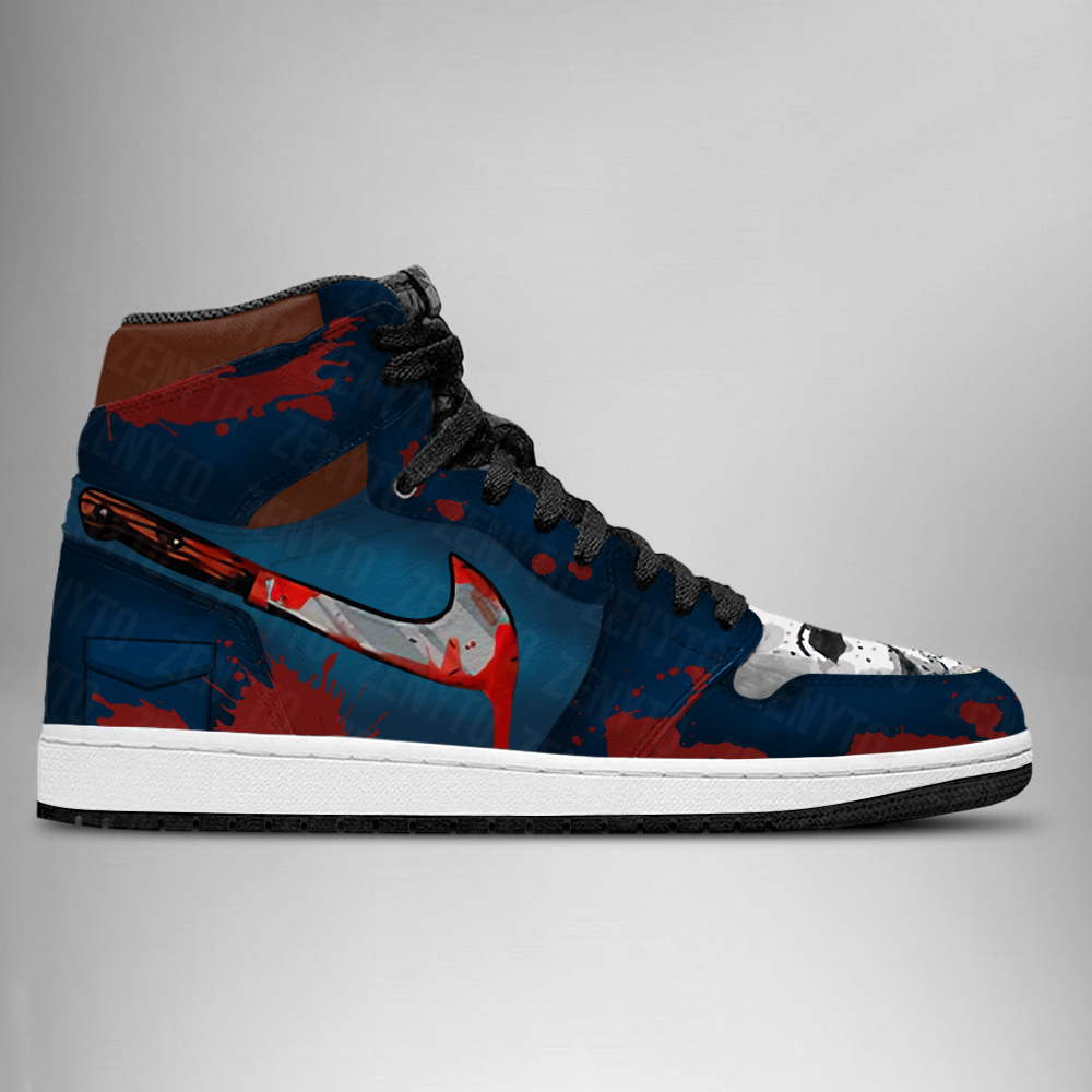 JWFancy Michael Myers Halloween AJ1 High Sneakers Shoes For Men And Women