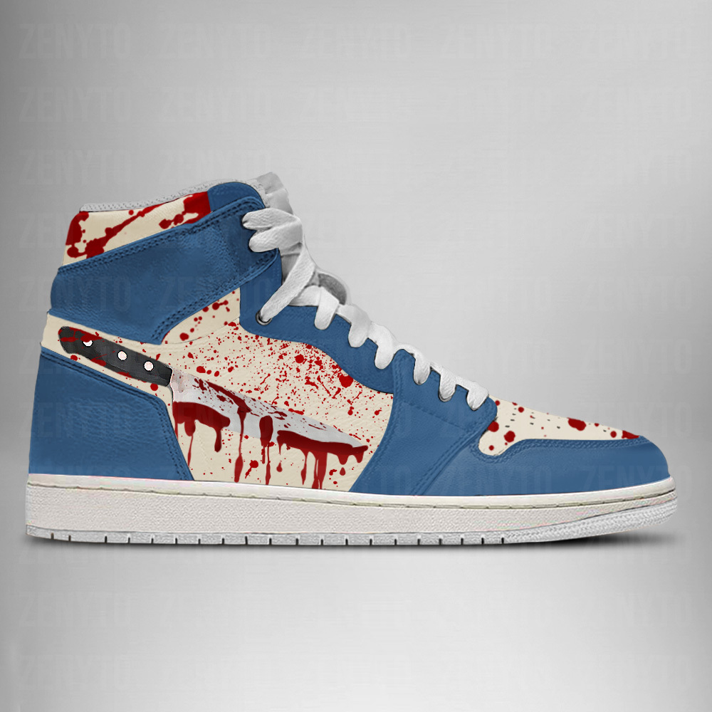 JWFancy Michael Myers Halloween V3 AJ1 High Sneakers Shoes For Men And Women