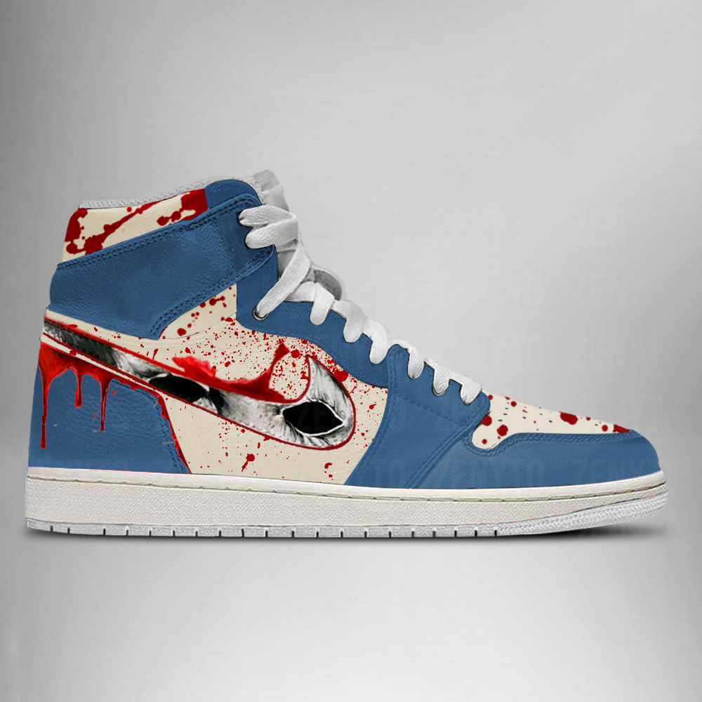 JWFancy Michael Myers Halloween V4 AJ1 High Sneakers Shoes For Men And Women