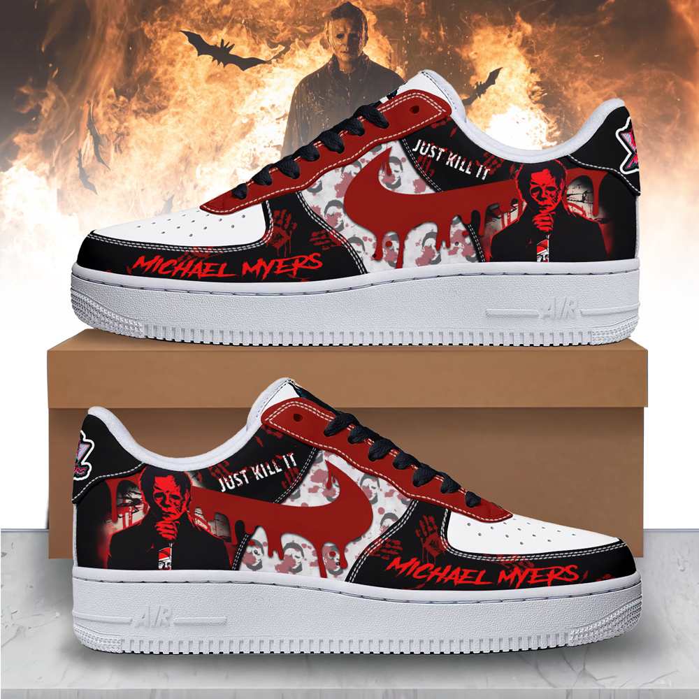 JWFancy Michael Myers x Halloween Air Low-Top Sneakers Shoes For Men And Women