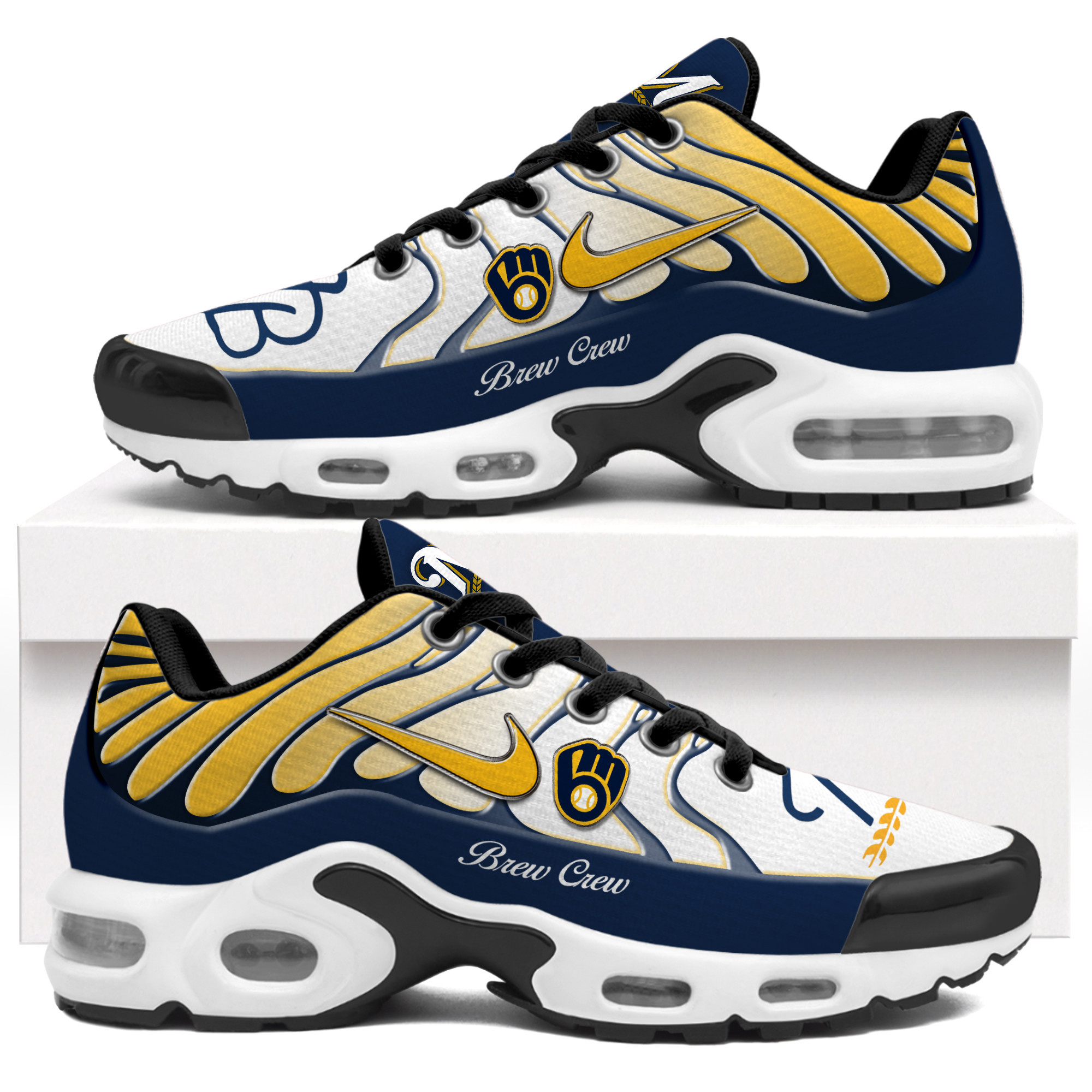 JWFancy Milwaukee Brewers TN Shoes Sneakers For Men And Women