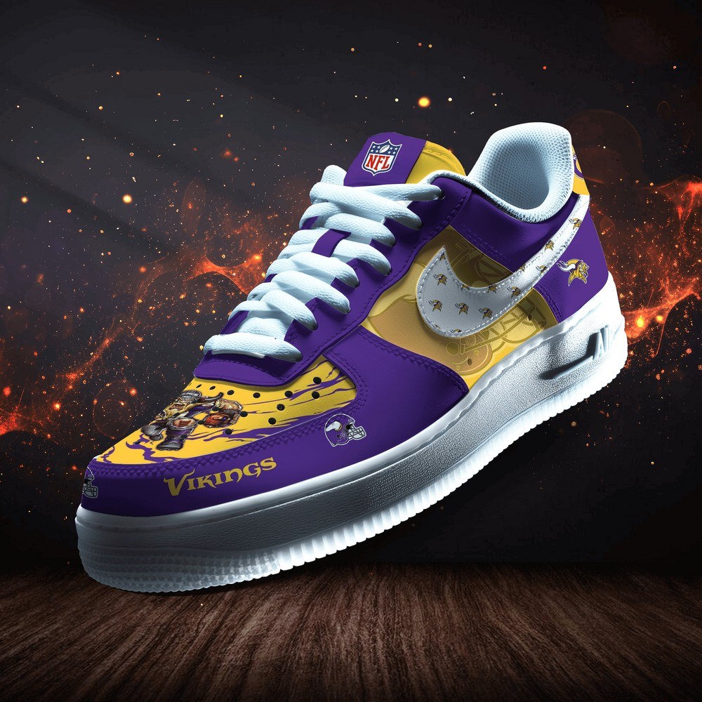 JWFancy Minnesota Vikings Version 4 Air Low-Top Sneakers Shoes For Men And Women