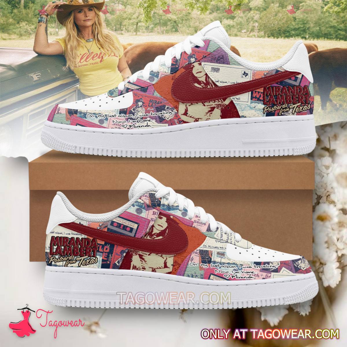 JWFancy Miranda Lambert Air Low-Top Sneakers Shoes For Men And Women