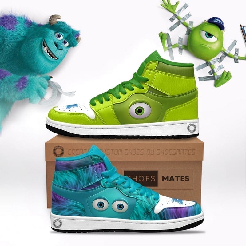 JWFancy Monsters, Inc AJ1 High Sneakers Shoes For Men And Women