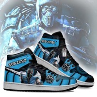 JWFancy Mortal Kombat AJ1 High Sneakers Shoes For Men And Women