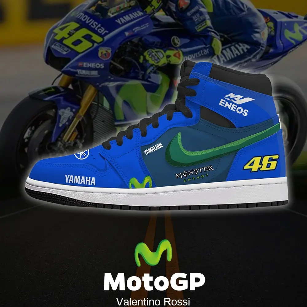 JWFancy MotoGP Rossi AJ1 High Sneakers Shoes For Men And Women