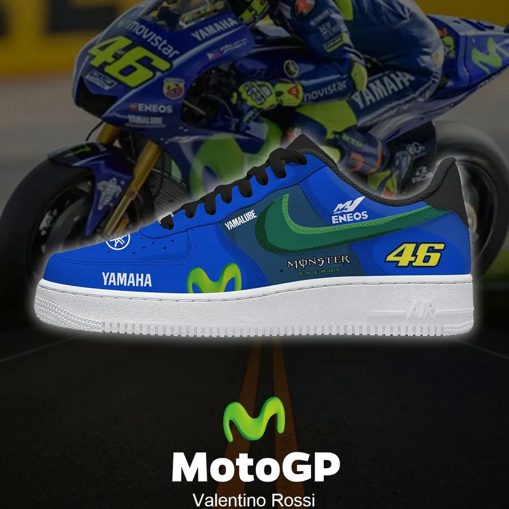 JWFancy MotoGP Valentino Rossi Air Low-Top Sneakers Shoes For Men And Women