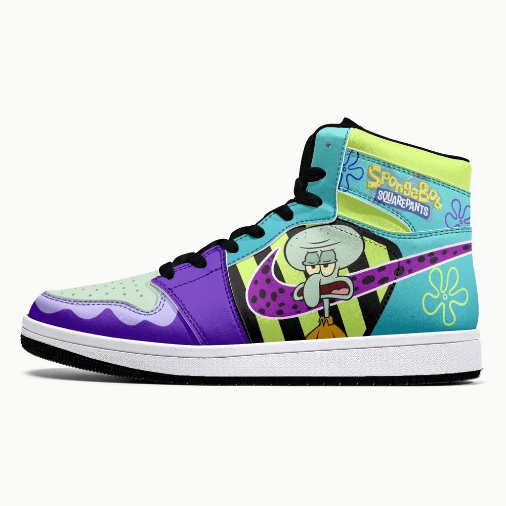 JWFancy Mr. Squidward AJ1 High Sneakers Shoes For Men And Women