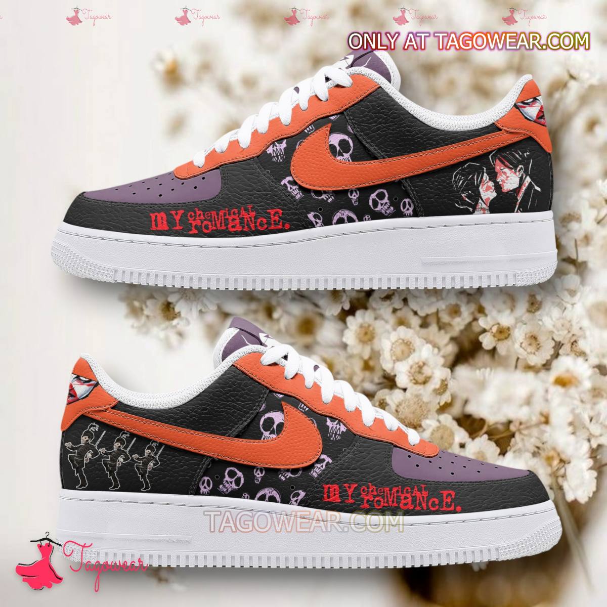 JWFancy My Chemical Romance Air Low-Top Sneakers Shoes For Men And Women